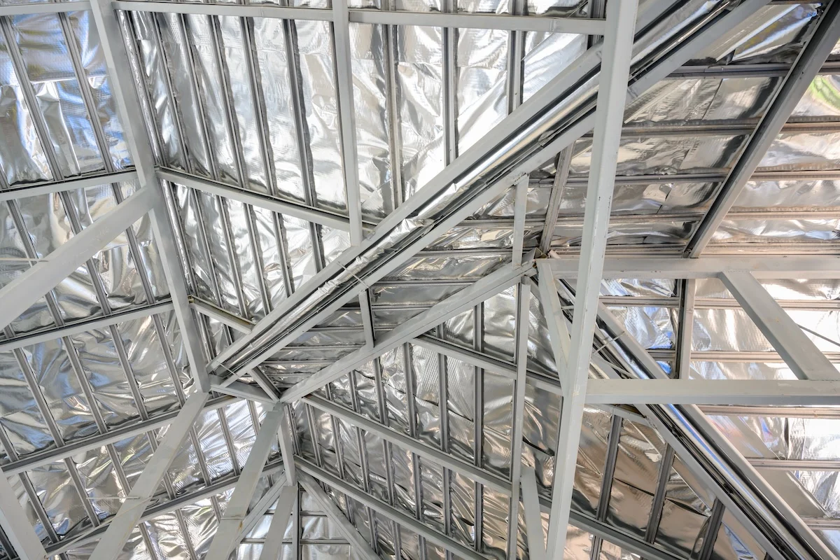 Commercial roof insulation
