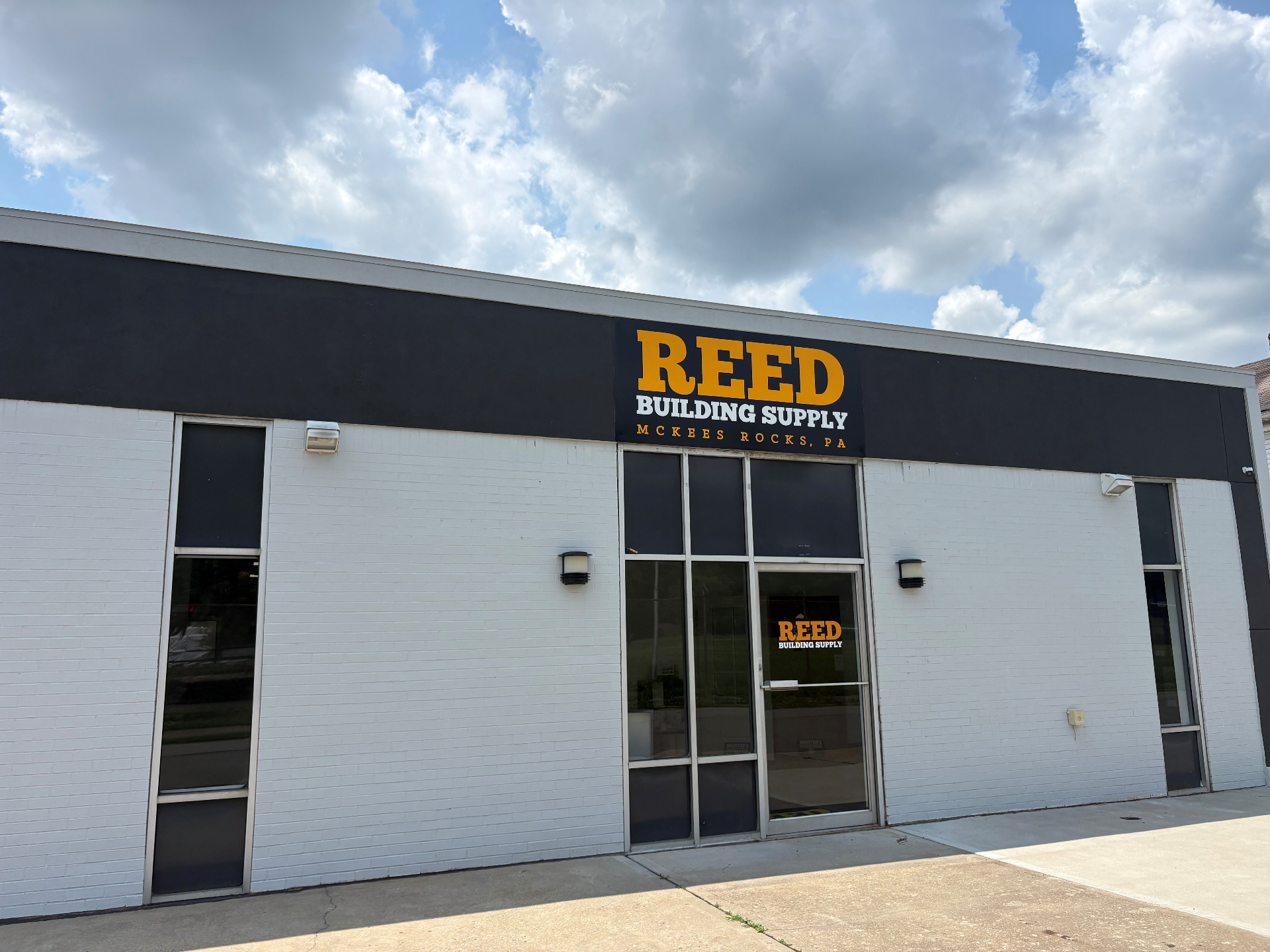 Reed Building Supply showroom exterior — McKees Rocks, PA
